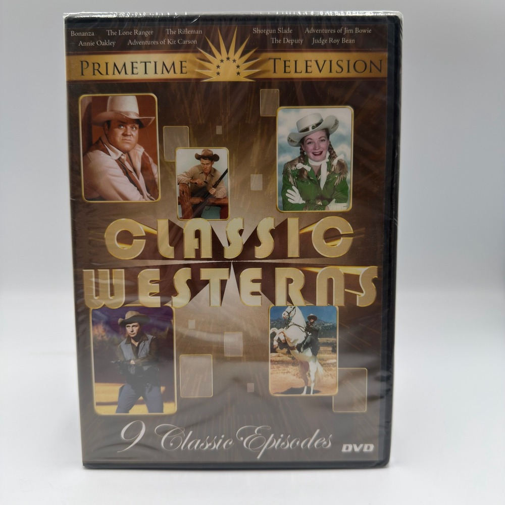 Classic Westerns 9 Episodes DVD Primetime Television Bonanza Lone Ranger New